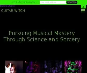 Guitarwitch.ca(Pursuing Musical Mastery through Science and Sorcery. The intention of the Guitar Witch) Screenshot