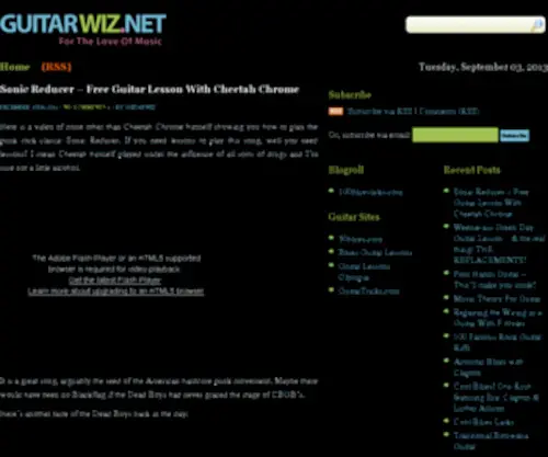 Guitarwiz.net(Sonic Reducer) Screenshot