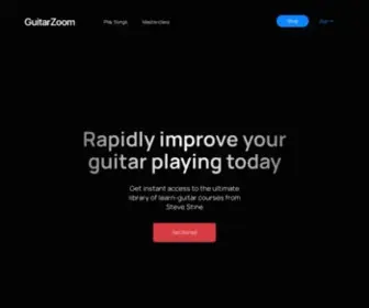 Guitarzoom.com(Online Guitar Lessons) Screenshot