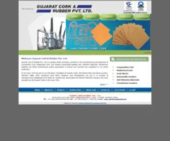 Gujaratcork.com(Gujarat Cork & Rubber Pvt) Screenshot