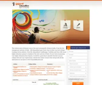 Gujarateducation.net(Gujarat University) Screenshot