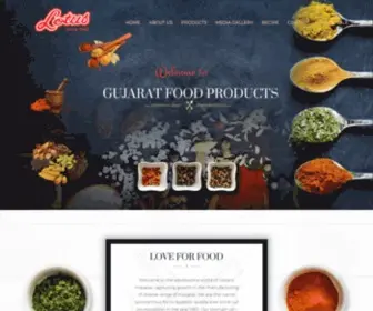Gujaratfoodproducts.com(Gujarat Food) Screenshot