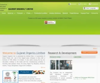 Gujaratorganics.com(Gujarat Organics Ltd) Screenshot