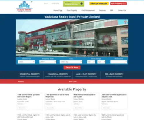 Gujaratrealty.co.in(Real Estate) Screenshot