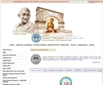 Gujaratvidyapith.org(Gujarat Vidyapith) Screenshot