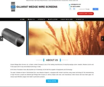 Gujaratwedgewirescreens.com(Wedge Wire Screens) Screenshot