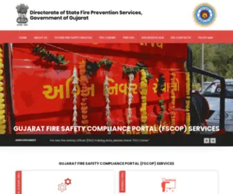 GujFiresafetycop.in(The Gujarat Fire Safety Compliance Portal (GujFireSafetyCoP)) Screenshot