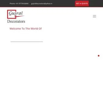 Gujraldecorators.com(Gujral Decorators) Screenshot