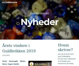 Guldbrikken.dk(Danmarks uafhængige brætspilspris) Screenshot