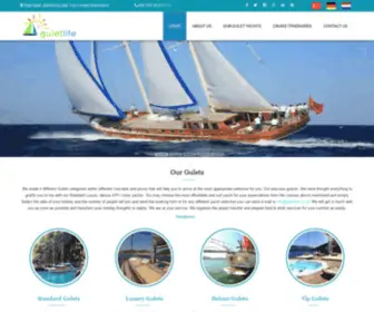 Guletlife.co.uk(Private Yacht Charter Turkey) Screenshot