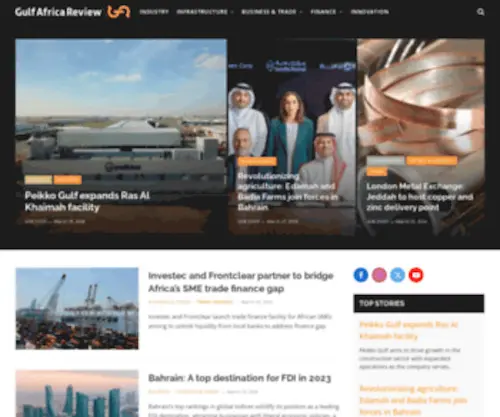 Gulfafricareview.com(Gulf Africa Review) Screenshot