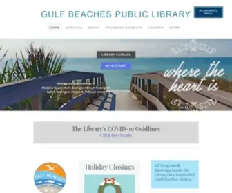Gulfbeacheslibrary.org(GULF BEACHES PUBLIC LIBRARY) Screenshot