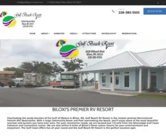 Gulfbeachrvresort.com(Gulf Beach RV Resort) Screenshot