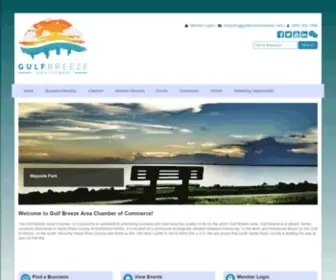 Gulfbreezechamber.com(Gulf Breeze Area Chamber of Commerce) Screenshot