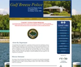 Gulfbreezepolice.com(Gulf Breeze Police Department) Screenshot