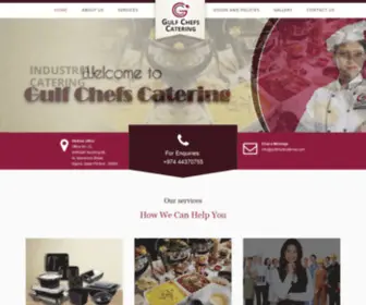 Gulfchefscatering.com(Gulf Chefs Catering) Screenshot