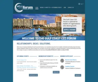 Gulfcoastceoforum.com(Gulf Coast CEO Forum) Screenshot