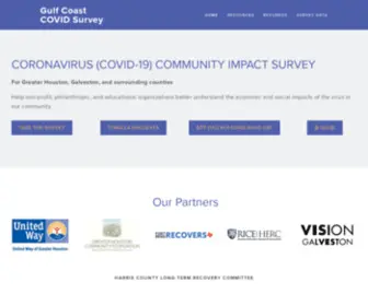 Gulfcoastcovidsurvey.org(Gulf Coast COVID Survey) Screenshot