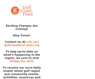 Gulfcoastfund.org(Gulf Coast Fund) Screenshot