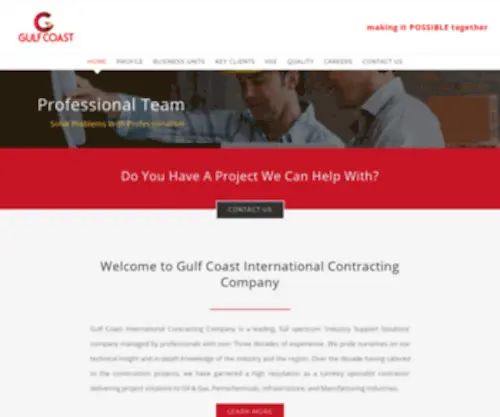 Gulfcoastint.com(Making it POSSIBLE together) Screenshot