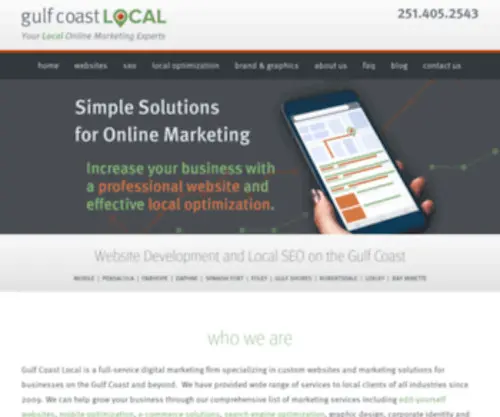Gulfcoastlocal.com(Website Design & SEO Mobile) Screenshot