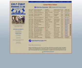 Gulfcoastrunningclub.org(Gulf Coast Running Club) Screenshot