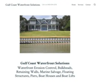 Gulfcoastwaterfrontsolutions.com(Gulf Coast Waterfront Solutions) Screenshot