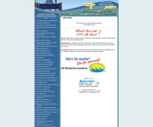 Gulfcountybusiness.com(Business listings for Cape San Blas) Screenshot