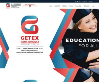 Gulfeducation.com(The Global Education & Training Exhibition (GETEX) leading student recruitment show in the region) Screenshot