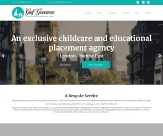 Gulfgoverness.com(Exclusive Childcare and Educational Placement Agency UK) Screenshot