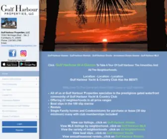 Gulfharbourproperties.com(Gulf Harbour homes and boat slips for sale in the prestigious gated waterfront marina community of Fort Myers Florida on the Intracoastal Waterway) Screenshot