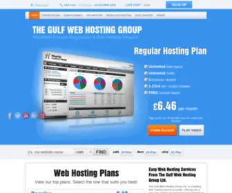 Gulfhostgroup.com(Affordable Cloud Website Hosting services provided by The Gulf Web Hosting Group Ltd) Screenshot