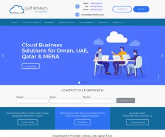 Gulfinfotech.com(Gulf Infotech) Screenshot