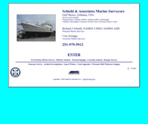 Gulfmarinesurveyor.com(Schiehl and Associates LLC) Screenshot