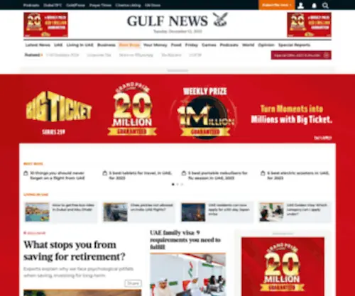 Gulfnews.com(Gulf News) Screenshot