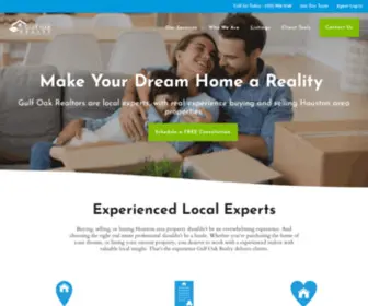 Gulfoak.com(Houston's Local Real Estate Experts) Screenshot