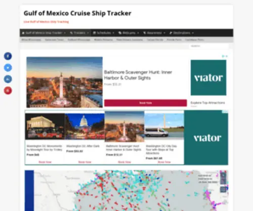 Gulfofmexicocruiseshiptracker.com(Live Gulf of Mexico Ship Tracking) Screenshot