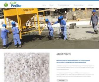 Gulfperlite.com(Gulf Perlite L.L.C) Screenshot