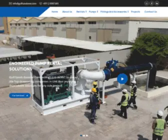 Gulfsandsme.com(Industrial Pump Rental & Trading Company in UAE) Screenshot