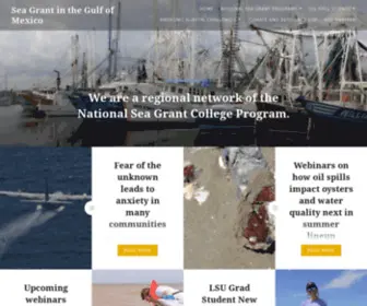 Gulfseagrant.org(A regional network of the National Sea Grant College Program) Screenshot