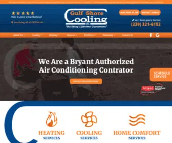 Gulfshorecooling.com(Gulf Shore Cooling) Screenshot