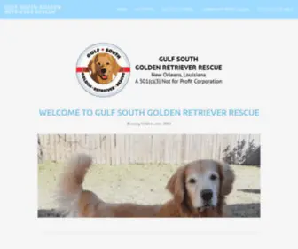 Gulfsouthgoldens.com(Gulf South Golden Retriever Rescue) Screenshot