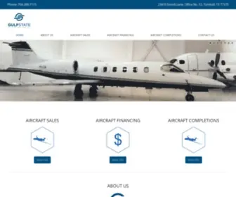 Gulfstateaviation.com(Aircraft sales) Screenshot