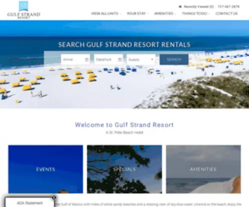 Gulfstrand.com(Gulf Strand Resort) Screenshot