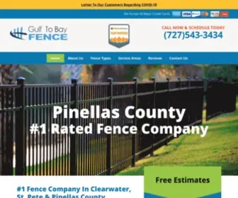 Gulftobayfence.com(#1 Fence Company In Clearwater) Screenshot