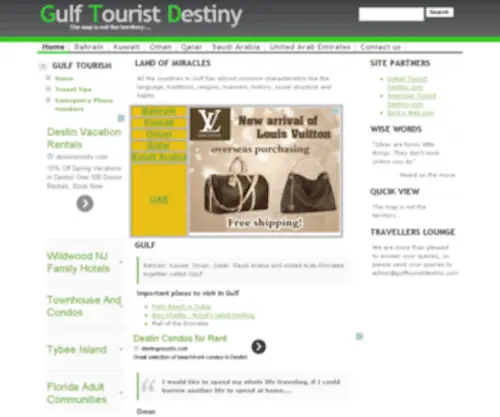 Gulftouristdestiny.com(Gulf Tourist Destiny) Screenshot
