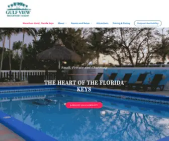 GulfViewwaterfrontresort.com(Best Kept Secret in the Florida Keys. Clean and affordable this family owned hotel in Marathon) Screenshot