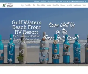 Gulfwatersrvresorttx.com(Gulf Waters Beach Front RV Resort) Screenshot