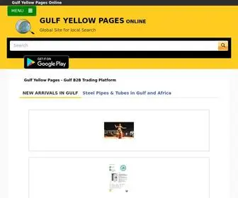 Gulfyp.com(Gulf Yellow Pages Online) Screenshot