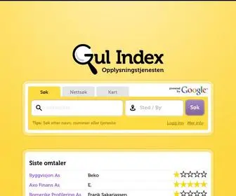 Gulindex.no(Journey Agency) Screenshot